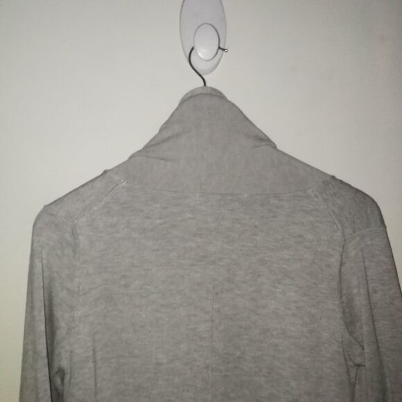 ZARA KNIT Grey Lightweight Open Front Casual Cardigan Size Medium - Picture 7 of 12